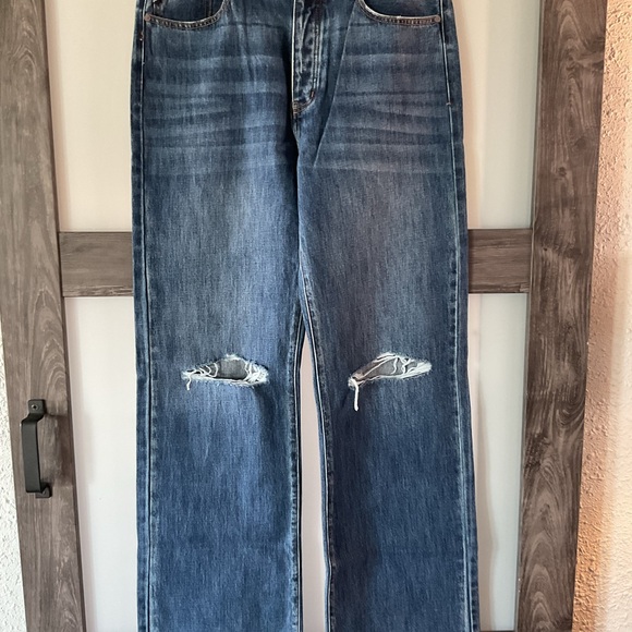EUC-KanCan button fly distressed bootcut - Picture 6 of 8